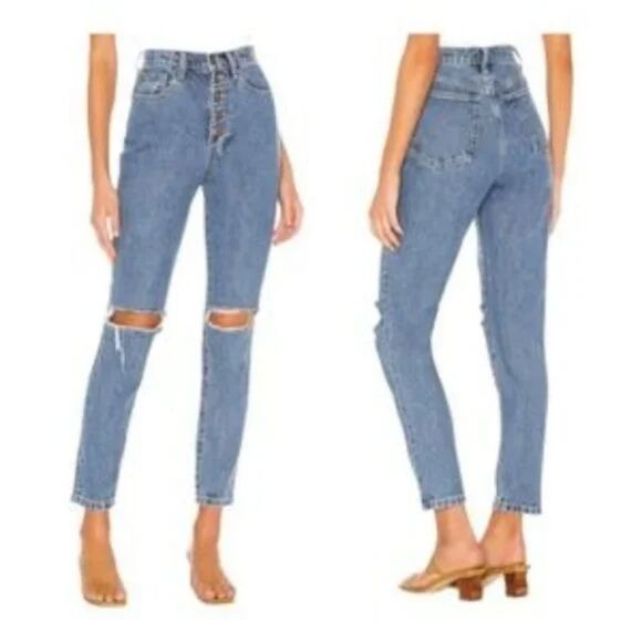 WeWoreWhat Danielle High Rise Jeans 28 NWT - Picture 1 of 3